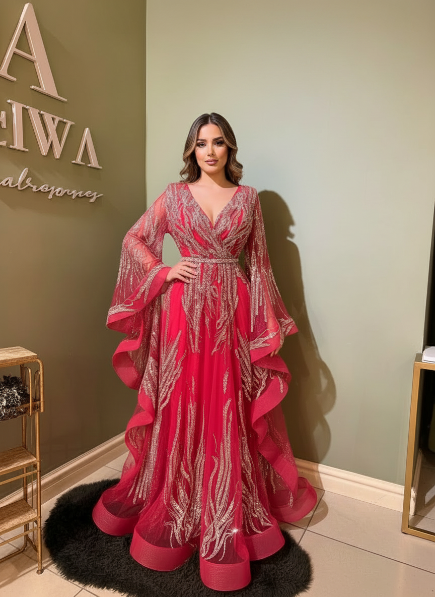 فستان سكارليت إنفيرنو كوتور