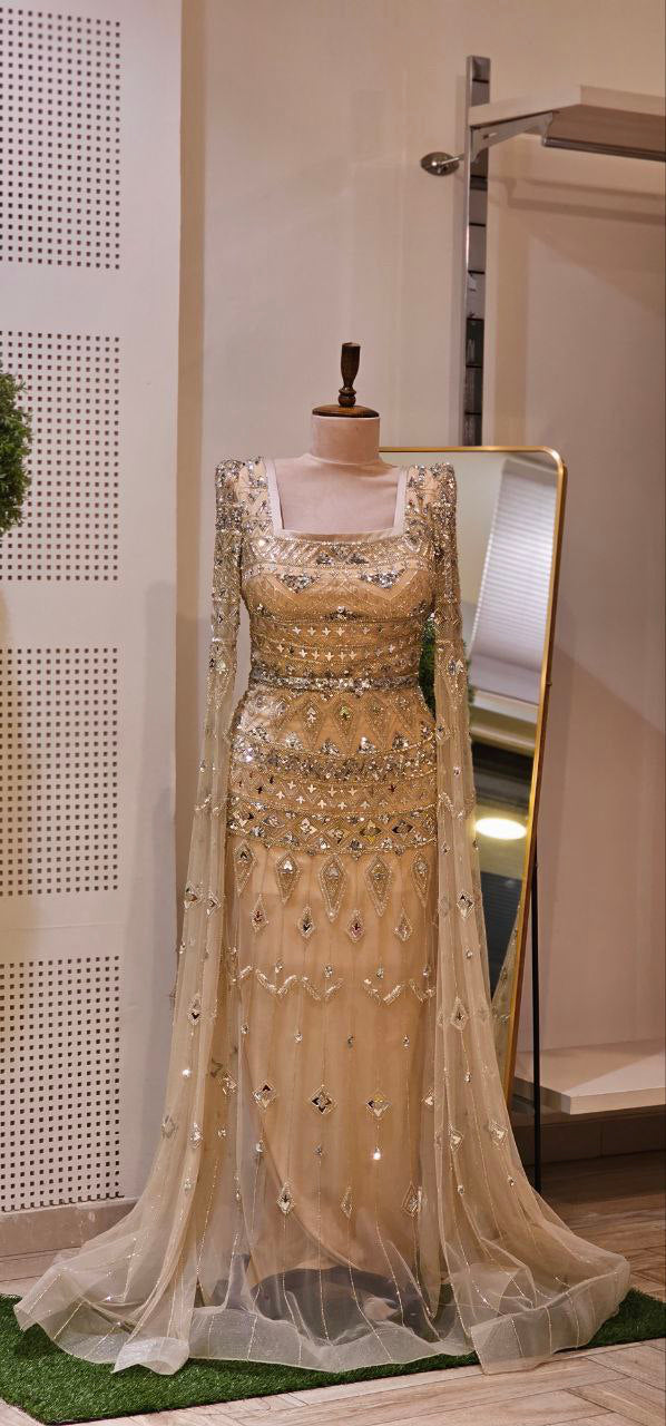Golden Mirage Couture Gown