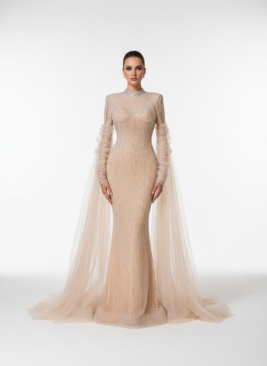 فستان التألق الذهبي